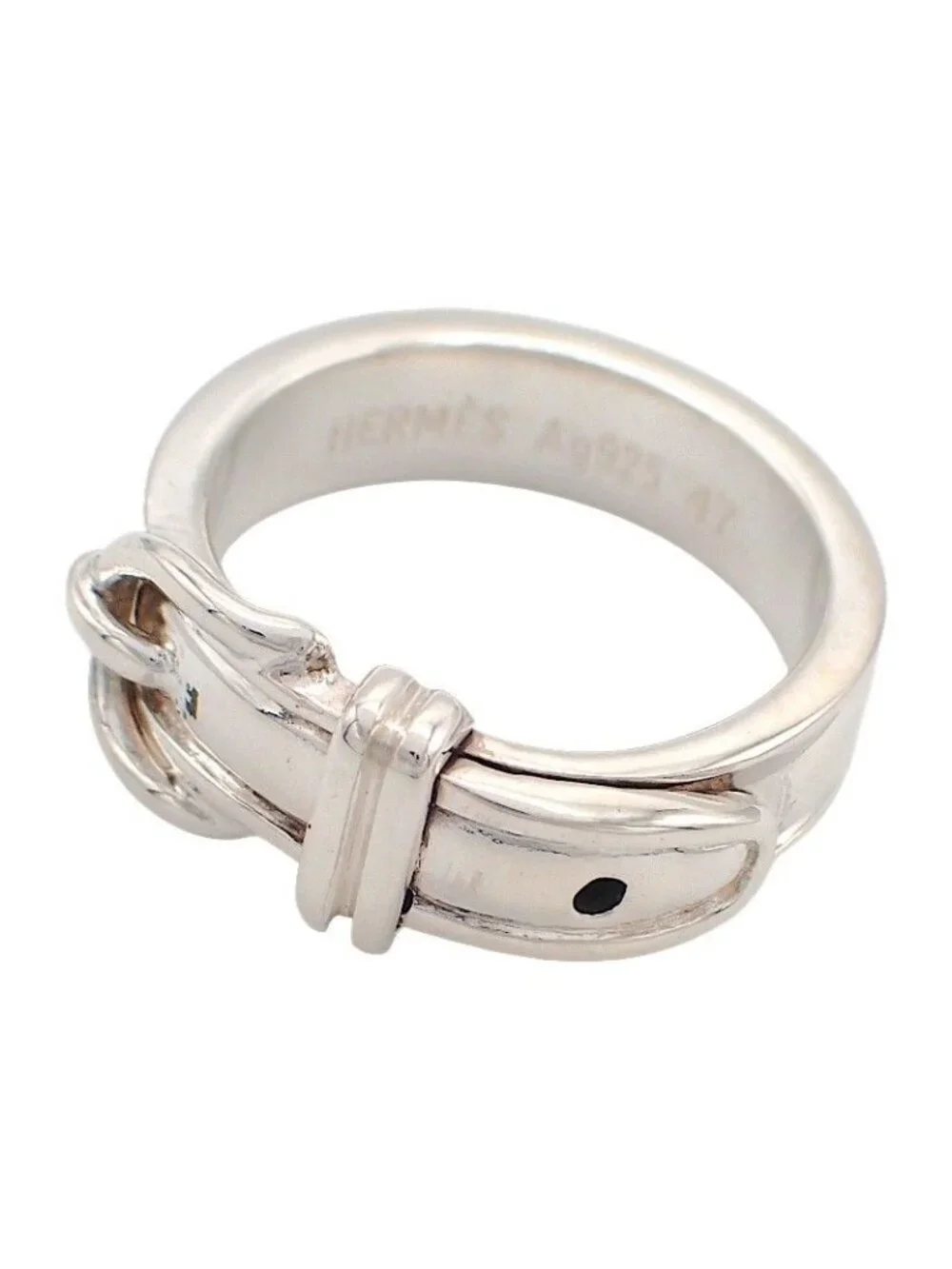 Hermes Ceinture Belt Ring 925 Sterling Silver